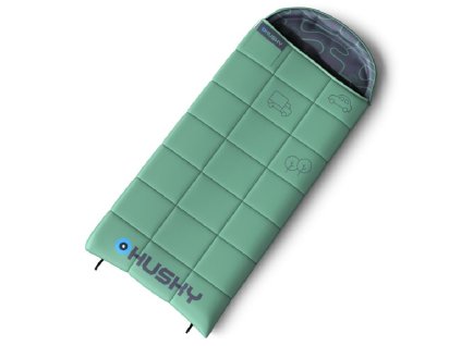 husky gizmo kids 5 c detsky dekovy trisezonni spacak green