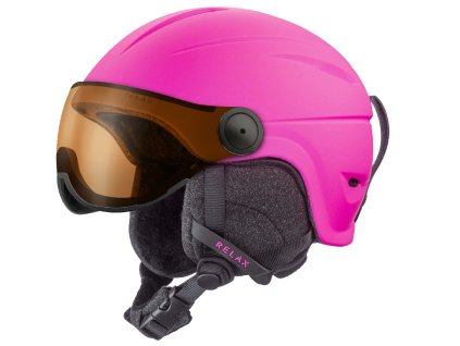 relax twister visor rh27t detska lyzarska helma ruzova