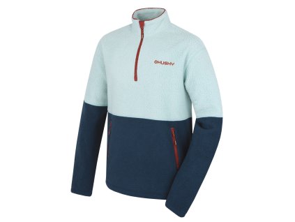 husky-addy-panska-fleecova-mikina-mint-blue