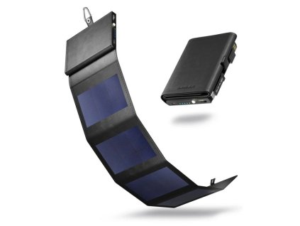 sunslice photon prenosna solarni powerbanka cerna