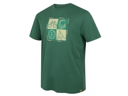 Pánské bavlněné triko Tee Square M green (Velikost S)