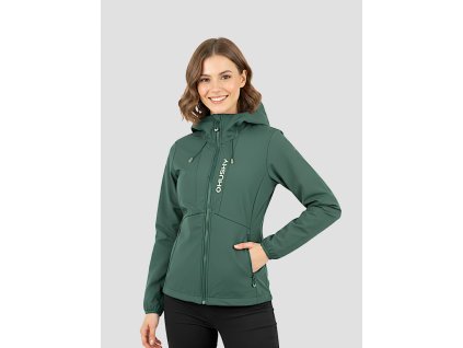 Dámská softshell bunda Silvo L green (Velikost L)