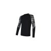 SENSOR MERINO IMPRESS pánské triko dl.rukáv černá/honeycomb S (Barva černá, Velikost S)