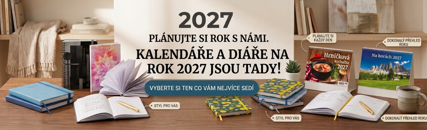 Kalednáře diáře právě v prodeji