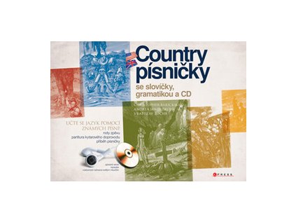 Country písničky se slovíčky, gramatikou a CD (Stav Nová)