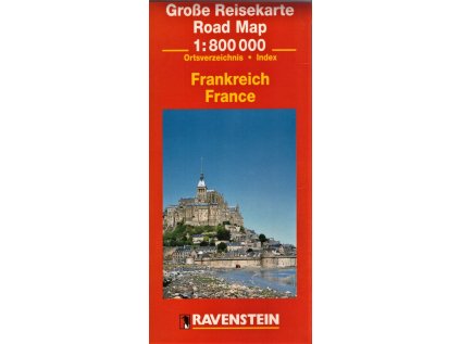 Große Reisekarte / RoadMap 1:800 000 Frankreich / France (Stav Použité zboží - jako nová)