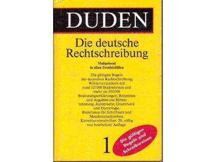 Duden Die deutsche Rechtschreibung 1 (Stav Použité zboží - běžné opotřebení)