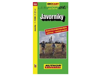 Javorníky 1:75000 cyklomapa č.153 (Stav Nová - lehce poškozená)