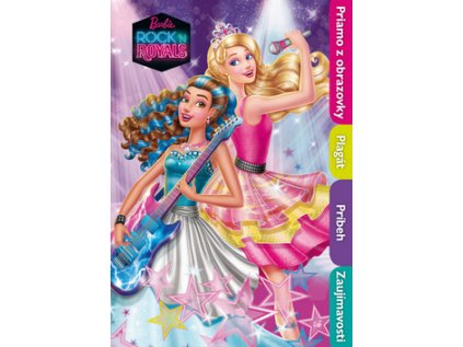Barbie Rock n´ Royals knižka s plagátom (Stav Nová - lehce poškozená)