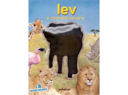 Lev a zvieratá savany (Stav Nová - lehce poškozená)