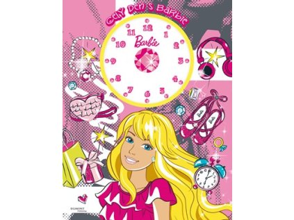 Barbie - Celý den s Barbie (kniha s hodinami) (Stav Nová)