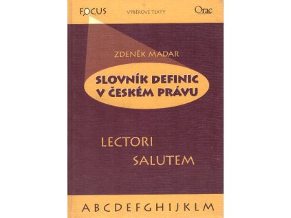 Slovník definic v českém právu (Stav Použité zboží - jako nová)