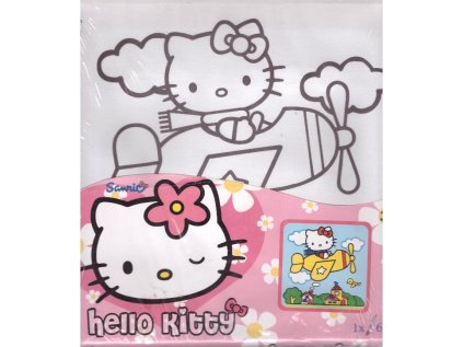 Malování na plátno Hello Kitty (Stav Nová - lehce poškozená)