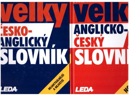 Velký česko-anglický a anglicko-český slovník (Stav Nová - lehce poškozená)