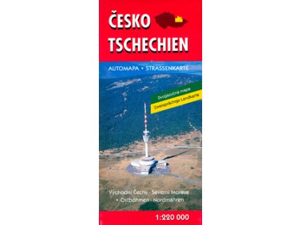 Česko Tschehien automapa 2001 (Stav Nová - lehce poškozená)
