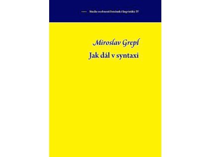 Jak dál v syntaxi (Stav Nová - lehce poškozená)