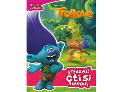 Trollové Vybarvuj Čti si Nalepuj (Stav Nová - lehce poškozená)