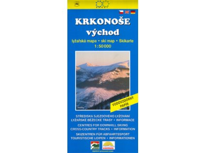 Krkonoše východ Lyžařská mapa (Stav Nová - lehce poškozená)