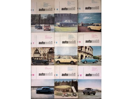 Automobil – ročník XI (1967), č. 2, 4, 5, 7, 8, 9, 10, 11, 12 konvolut (Stav Použité zboží - běžné opotřebení)