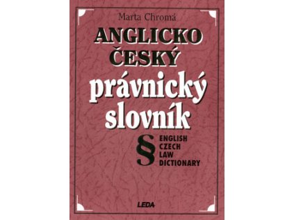 Anglicko český právnický slovník