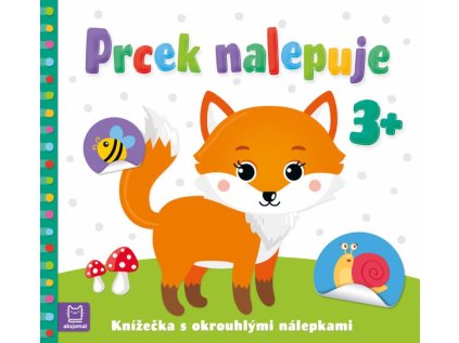 Prcek nalepuje 3+ / Knížečka s okrouhlými nálepkami (Stav Nová)