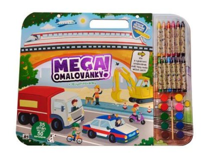 Doprava - Mega omalovánkový set (Stav Nová)