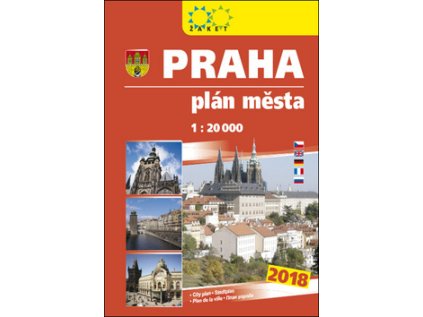 Praha plán města (Stav Nová - lehce poškozená)