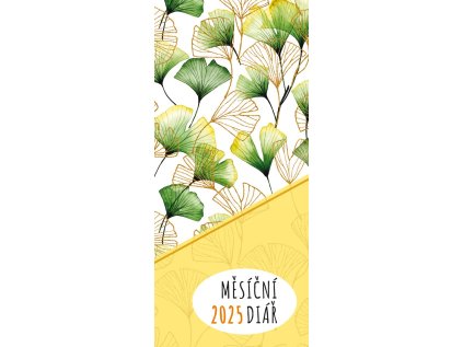 Diář měsíční 2025 gingko (Stav Nová)