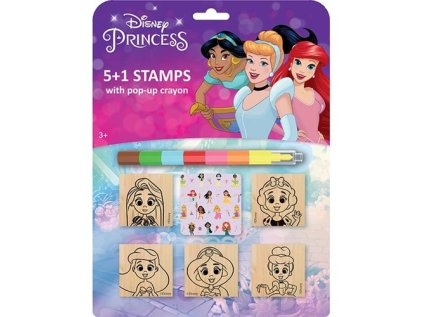 Razítka 5+1 s voskovkou Disney Princezny (Stav Nová)
