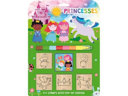 Razítka 5+1 s voskovkou Princezny