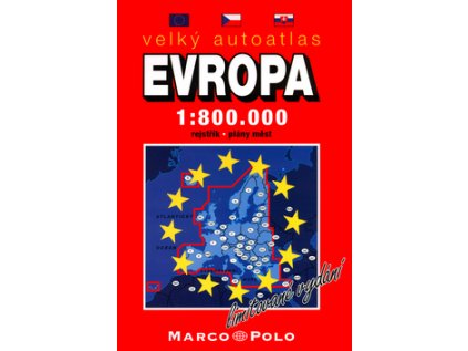 Evropa 1:800 000 (Stav Nová - lehce poškozená)