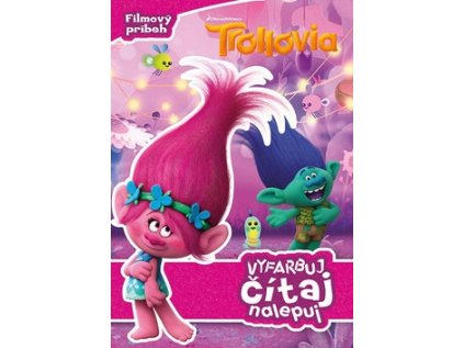 Trollovia Vyfarbuj, čítaj, nalepuj (Stav Nová)
