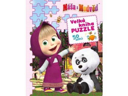 Máša a medvěd Velká kniha puzzle (Stav Použité zboží - Běžné opotřebení)