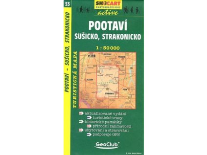 Pootaví, Sušicko, Strakonicko 1:50 000 (Stav Použité zboží - Jako nová)