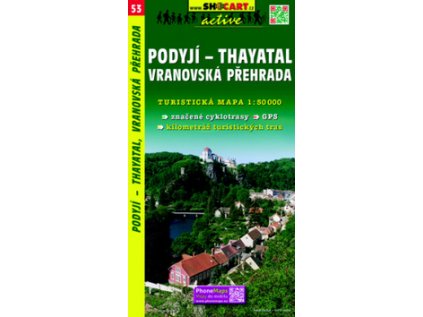 Podyjí - Thayatal, Vranovská přehrada 1:50 000 (Stav Použité zboží - Jako nová)