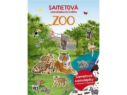 Sametová samolepková knížka ZOO (Stav Nová)