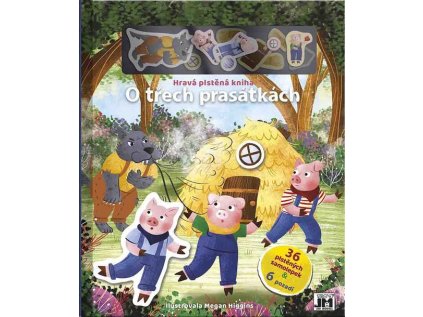 O třech prasátkách - Hravá plstěná kniha (Stav Nová)