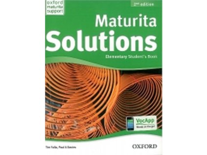 Maturita Solutions Elementary Student´s Book 2nd (CZEch Edition) (Stav Použité zboží - Běžné opotřebení)