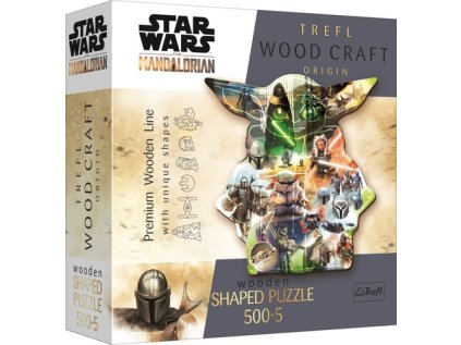 Dřevěné puzzle The Mandalorian Záhadný Grogu 505 dílků (Stav Nová)