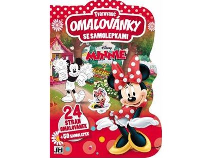 Minnie - Tvarované omalovánky se samolepkami (Stav Nová)