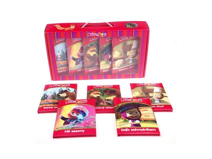 Máša a medvěd Kufřík plný příběhů 1-5 BOX (Stav Nová)