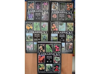 Zahradnický slovník naučný 1.-5. díl (Stav Použité zboží, Běžné opotřebení)