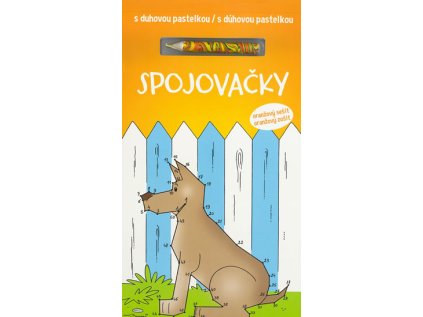 Spojovačky s duhovou pastelkou/ s dúhovou pastelkou - oranžový sešit (CZ/SK vydanie) (Stav Nová)