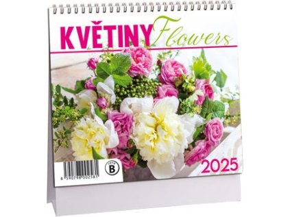 Kalendář Květiny mini 2025 (Stav Nová)