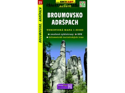 Broumovsko, Adršpach 1:50 000 (Stav Použité zboží - Běžné opotřebení)