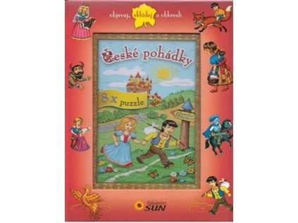 České pohádky - 8x puzzle, objevuj, skládej a obkresli (Stav Nová)