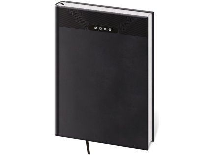 Diář denní A5 Print Classic - černá (Stav Nová)