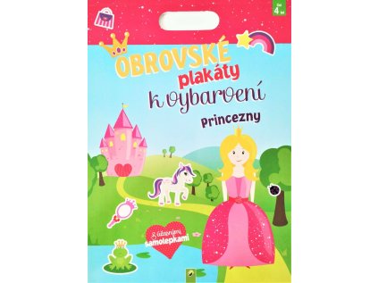 Princezny obrovské plakáty k vybarvení (Stav Nová)