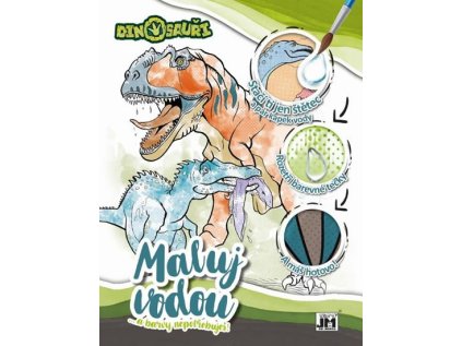 Dinosauři - Vodová omalovánka A4 (Stav Nová - lehce poškozená)