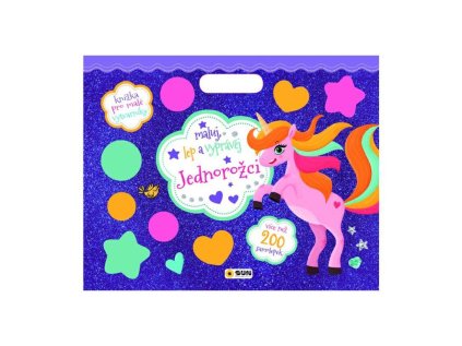 Jednorožci - Maluj, lep a vyprávěj (200 samolepek) (Stav Nová)